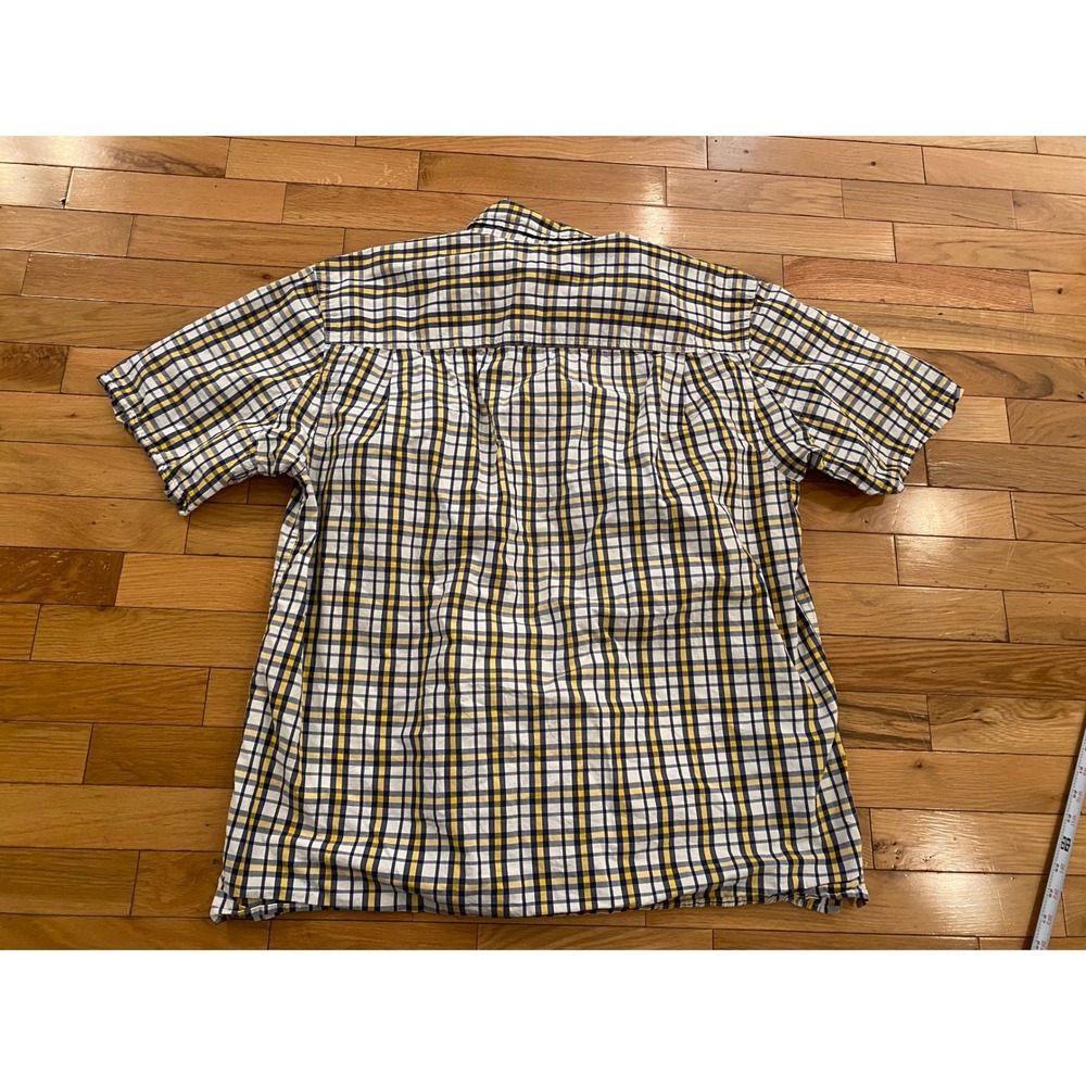 Duluth Trading Co Mens Plaid Button Down Lg Short Sleeve Casual Shirt Size Large - Picture 6 of 6